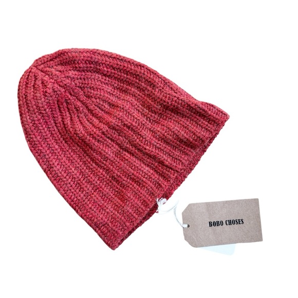 Bobo Choses Red Knit kids Beanie NWT